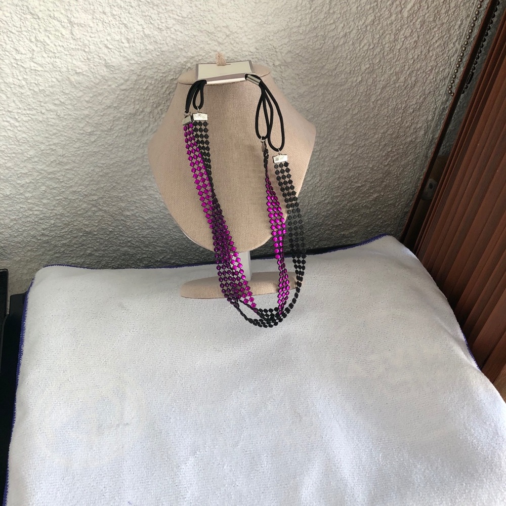 - Cute  choker necklace.  purple color